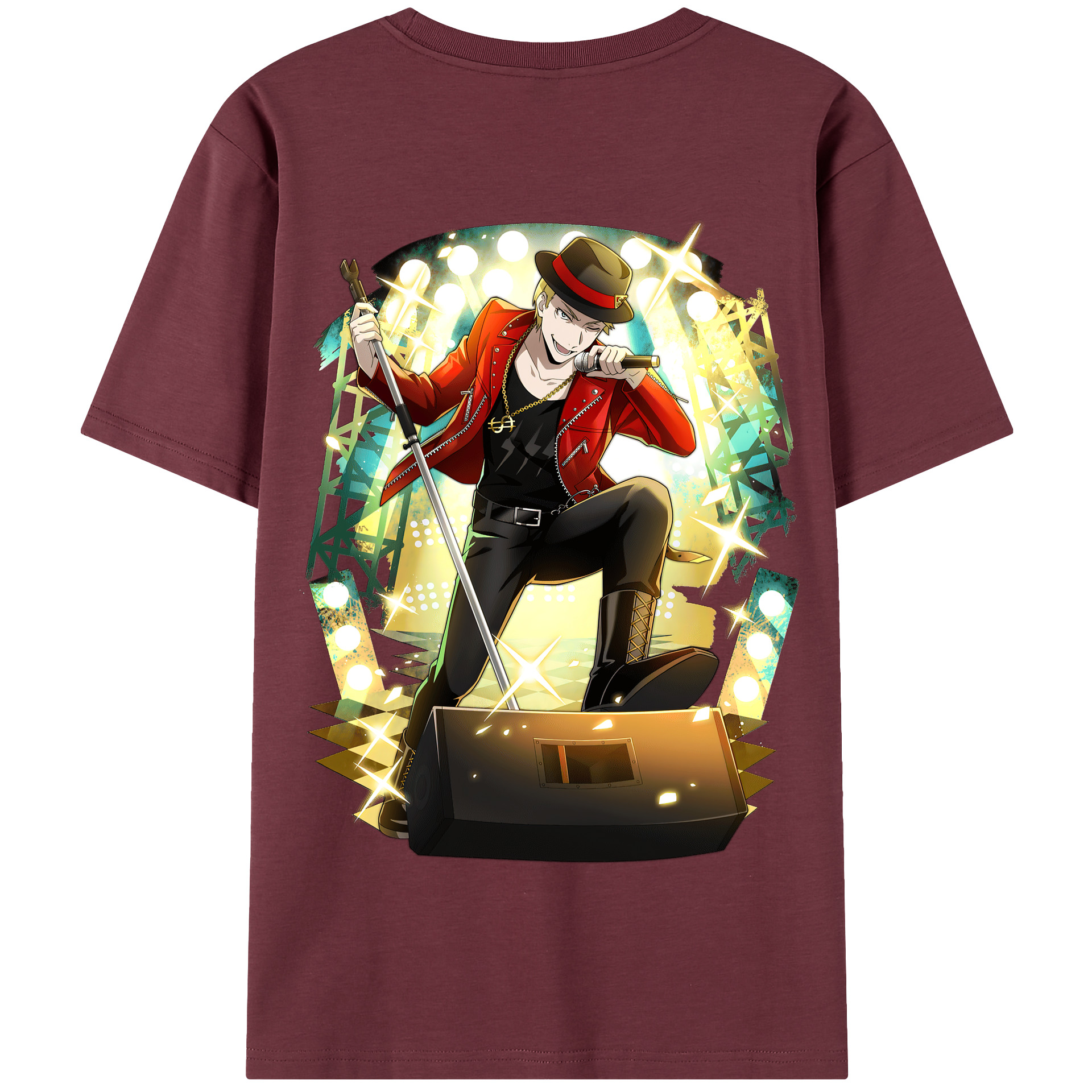 （画像用） 文豪ストレイドッグス Bungo Stray Dogs 綿100％半袖Tシャツ（背面プリント）